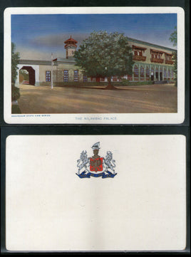 India Bhavnagar State The Nilambag Palace Architecture View Picture Post Card # 8
