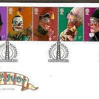 Great Britain 2001 Punch & Judy Blackpool Clown 6v FDC