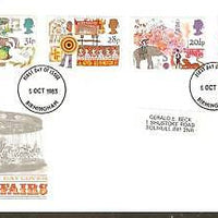 Great Britain 1983 British Fairs Festival 4v FDC