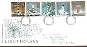 Great Britain 1998 Lighthouses Architecture 5v FDC