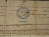 India Fiscal Baroda State Rs. 30 Linen Cloth Stamp Paper Type 10 KM 133 RARE
