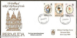Bermuda 1981 Lady Diana Royal Wedding Prince Charls FDC # 7421