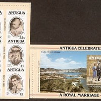 Barbuda 1981 Diana & Charles Royal Wedding Booklet Pane