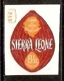 Sierra Leone 8½c Odd Shaped Palm Kernel Die Cut Self Adhesive MNH # 2302