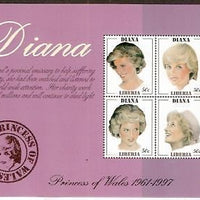 Liberia 1998 $2.00 Lady Diana Princess of Wales M/s MNH # 9337