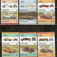 St. Lucia 1985 Motor Cars Automobile Transport 12v MNH