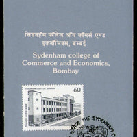 India 1989 Sydenham College of Commerce & Economics Phila-1195 Cancelled Folder