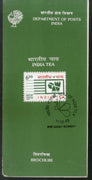 India 1993 Year of India Tea Phila-1391 Cancelled Folder