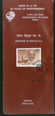India 1997 Jerome D'souza Phila-1596 Cancelled Folder
