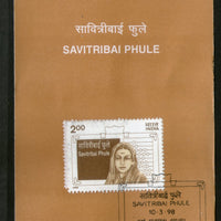 India 1998 Savitribai Phule Phila-1614 Cancelled Folder