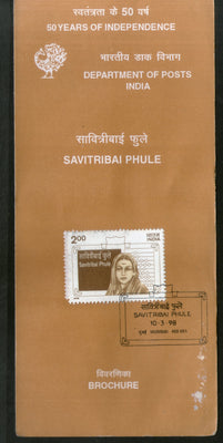 India 1998 Savitribai Phule Phila-1614 Cancelled Folder