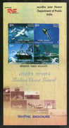 India 2008 Indian Coast Guard Ship Se-tenant Phila-2380 Cancelled Folder