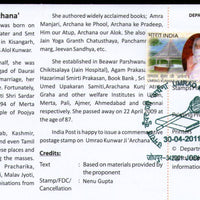 India 2011 Umrao Kunwarji Archana Jainism Phila-2698 Cancelled Folder