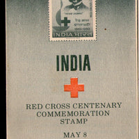 India 1963 Red Cross Centenary Henry Dunant Phila-383 Blank Folder