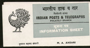 India 1980 Mukhtayar A. Ansari Phila-838 Cancelled Folder