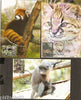 India 2009 Panda Monkey Wild Life Animal Fauna Max-card # 8180