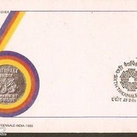 India 1986 6th Triennale Art Phila-1036 FDC