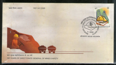 India 2002 Mines Safety, Dhanbad Phila-1889 FDC