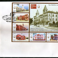 India 2010 Postal Heritage Buildings GPO Architecture M/s on Plain FDC