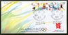 India 2012 London Olympic Games Badminton Sailing Rowing Handball Se-Tenant Strip FDC