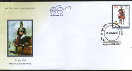 India 2017 The Poona Horse Regiment Military Costume FDC - Phil India Stamps