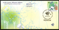 India 2017 TRAI Telecom Regulatory Authority Telecommunication Satellite FDC - Phil India Stamps