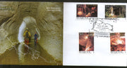 India 2017 Caves of Meghalaya Rock Mountain Nature 4v FDC - Phil India Stamps