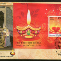 India 2017 Hindu Festival of Lights Diwali Joints Issue with Canada M/s on FDC - Phil India Stamps
