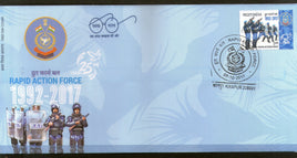 India 2017 Rapid Action Force Military Commando Costume Coat of Arms FDC# F3298 - Phil India Stamps
