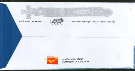 India 2017 INS Kalvari Submarine Arm Indian Navy Ship Transport Sheetlet on FDC - Phil India Stamps