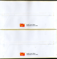 India 2017 Indian Hand Fans Embroidery Zardozi Phadh Paintings M/s set on FDCs - Phil India Stamps