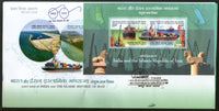 India 2018 Iran Joints Issue Chahabar Kandala Port Ship Transport M/s on FDC