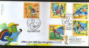 India 2018 Odisha Men’s Hockey World Cup Turtle Sports Sikhism 5v FDC