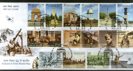 India 2019 Indian in First World War Battle Field Memorials Sikhism 15v FDC