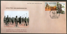 India 2019 Gandhian Heritage in Modern India Mahatma Gandhi Statue Sculpture 2v FDC