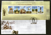 India 2019 Indians in 1st World War Battle Field Memorials Aviation Military Set of 4 M/s FDCs