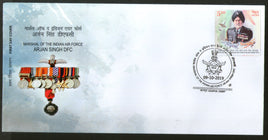 India 2019 Air Force Marshal Arjan Singh DFC Sikhism Medal FDC