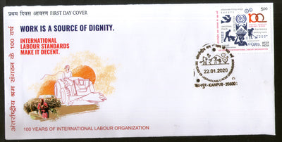 India 2020 ILO 100 Years of International Labour Organization 1v FDC