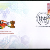 India 2021 70 Years of Diplomatic Relation Between India And Germany Dance Monuments FDC