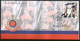 Inde 2022 Police de Delhi – Jubilé de platine 1v FDC