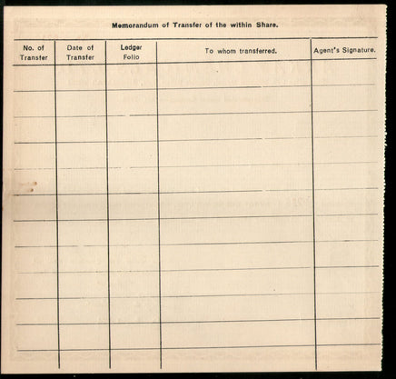 India Arkay Chemicals Limited Share Certificate # FA-10 - Phil India Stamps