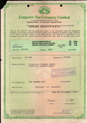 India 1994's Longview Tea Company Ltd. Share Certificate # FA12
