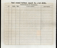 India Jagabhai Bhogilal Nanavaty & co. Share Certificate with Revenue Stamp # A1 - Phil India Stamps