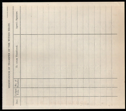 India 1950's Chinubhai Naranbhai & co. Preferance Share Certificate # FA04 - Phil India Stamps