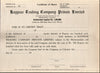India Kaypear Trading Company Private Ltd. Blank Share Certificate # FB18
