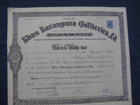 India 1963's Khas Karanpura Collieries Ltd. Mine Share Certificate Revenue # FB1