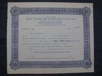 India Aurora Teaching Aids Manufacturing Co.Pvt Ltd. Share Certificate # FB3