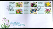 Jersey 2020 Coastal Flowers Post & Go Stamps Flora 6v FDC # 118