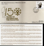 Mauritius 2019 Mahatma Gandhi of India 150th Birth Anniversary 1v FDC with information # 167