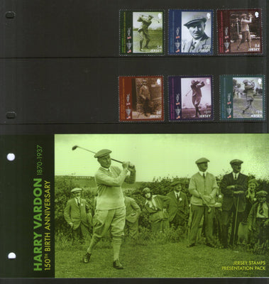 Jersey 2020 Harry Vardon Famous Golfer Sport 6v Presentation Pack MNH # 192